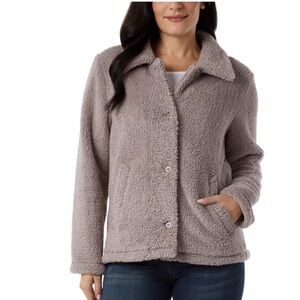 32 Degrees Women's Cozy Fleece Button Front Jacket
